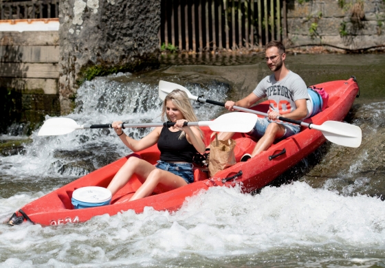 Kayak sur la Lesse + Hotel Aquatel